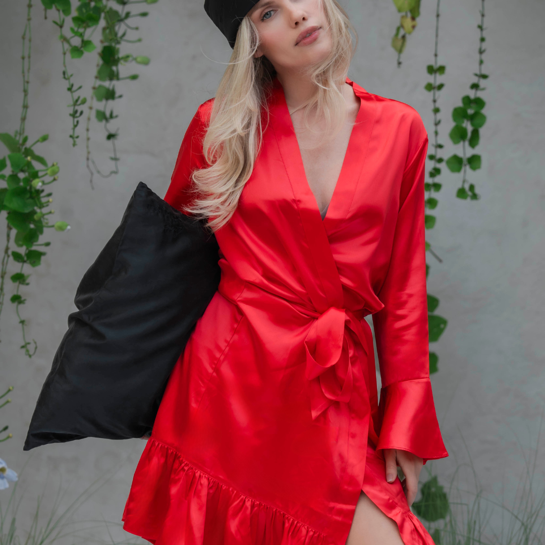 Nighty-Night Beauty Pure Silk Robe