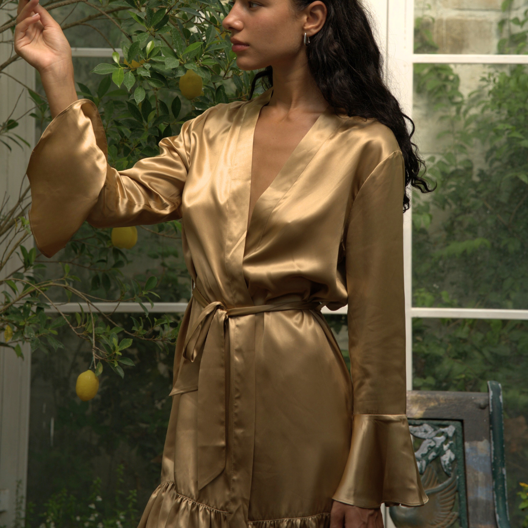Nighty-Night Beauty Pure Silk Robe